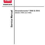 Toro Groundsmaster 5900, 5910 (Model 31698, 31600 - Tier 4) Service Repair Manual