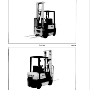 Toyota 5FGC10, 30-5FGC10, 5FGC13, 30-5FGC13, 5FGC15, 30-5FGC15 Forklift Repair Manual - Image 3