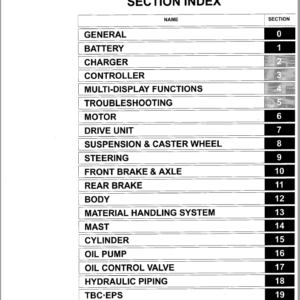 Toyota 7FBR10, 7FBR13, 7FBR15, 7FBR18 Forklift Service Repair Manual - Image 3