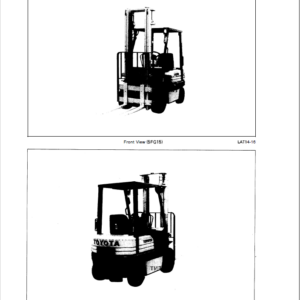 Toyota 5FD10, 5FD14, 5FD15, 5FD18, 5FD20 Forklift Service Repair Manual - Image 3