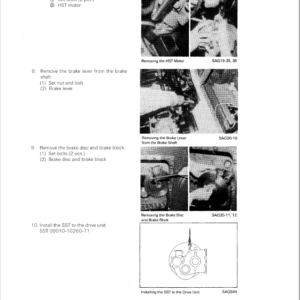 Toyota SDK10 Skid Steer Loader Repair Manual - Image 4