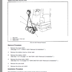 Toyota 5FBC28, 30-5FBC28, 5FBC30, 30-5FBC30 Forklift Repair Manual - Image 4