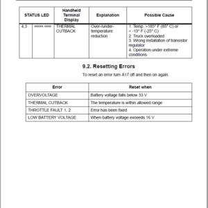 Toyota 6BWS10, 6BWS13 Electric Walkie Adjustable Straddle Stacker Repair Manual - Image 5