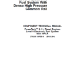 John Deere PowerTech 8.1L Diesel Engines Level 9 Electronic Fuel System With Denso Rail Repair Manual