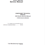 John Deere 2000 Series Transmission Repair Manual (CTM195)