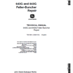 John Deere 643E, 843E Feller Buncher Service Repair Manual (TM1683 & TM1684)