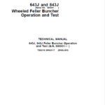 John Deere 643J, 843J Feller Buncher Service Repair Manual (SN after 600001 - ) - Image 2
