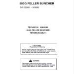 John Deere 853G Feller Buncher Service Repair Manual (SN 003001 – 003083)