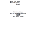 John Deere 643J, 843J Feller Buncher Service Repair Manual (SN after 600001 - )