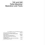 John Deere 740, 840 Feller Buncher Service Repair Manual (TM1878, TM1877 or TM2235) - Image 2