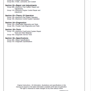 John Deere PowerTech 4.5L, 6.8L Diesel Engines Level 11 Electronic Fuel System - Denso HPCR Repair Manual - Image 3