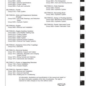 John Deere 653G Feller Buncher Service Repair Manual (SN after 880060 - ) - Image 3