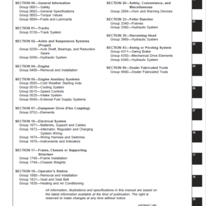 John Deere 653G Feller Buncher Service Repair Manual (SN before - 880059) - Image 3