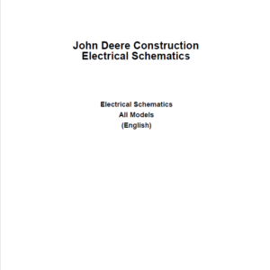 John Deere Construction Electrical Schematics Manual