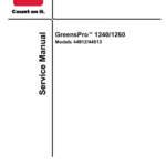 Toro Greens Pro 1240, 1260 Service Repair Manual