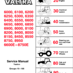 Valtra 8000, 8050, 8050 Hi, 8100, 8100E, 8150, 8150E, 8150 Hi Tractors Service Repair Manual