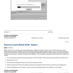 Caterpillar CAT 320C U, 320C LU, 320CLU Excavator Service Repair Manual (PAC00001 and up) - Image 3