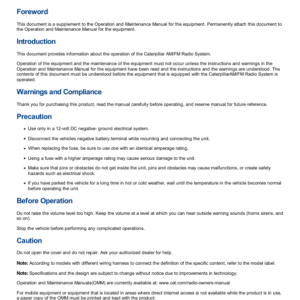 Caterpillar CAT M325D MH Excavator Service Repair Manual (EDF00001 till 01999) - Image 4