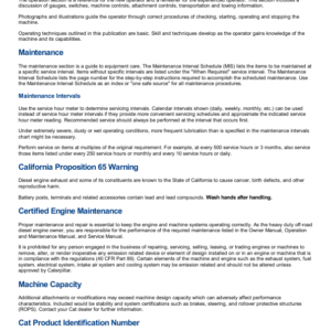 Caterpillar CAT 259D Compact Track Loader Service Repair Manual (FTL00001 and up) - Image 2