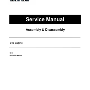 Caterpillar CAT C18 Engine Service Repair Manual (GJE00001 and up) - Image 1