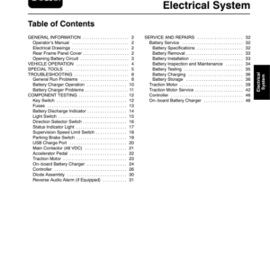 Toro Workman GTX Electric & Lithium Service Repair Manual - Image 3