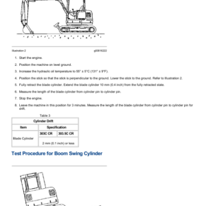 Caterpillar CAT 303C CR Mini Hydraulic Excavator Service Repair Manual (BXT00001 and up) - Image 5