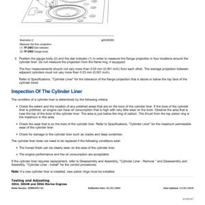 Caterpillar CAT 3056 Marine Engine Service Repair Manual (CKS00001 and up) - Image 4