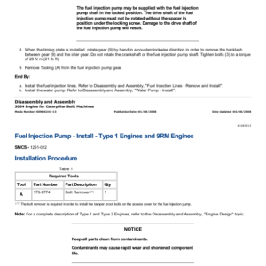 Caterpillar CAT 307 Excavator Service Repair Manual (2WM00500 and up) - Image 5