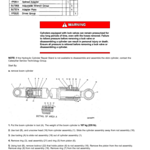 Caterpillar CAT 311 Track Type Excavator Service Repair Manual (9LJ00001 and up) - Image 5