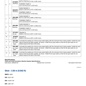 Caterpillar CAT 312D, 312D L Excavator Service Repair Manual (HCW00001 and up) - Image 3