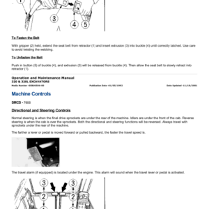 Caterpillar CAT 320, 320L Track Type Excavator Service Repair Manual (7WK00001 and up) - Image 2