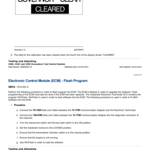 Caterpillar CAT 322C L, 322CL Excavator Service Repair Manual (BKJ00001 and up) - Image 2