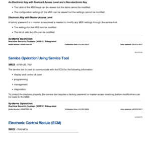 Caterpillar CAT 329DL Excavator Service Repair Manual (JHJ00001 and up) - Image 2