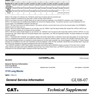 Caterpillar CAT 3406E Truck Engine Service Repair Manual (1LW00001 and up) - Image 5