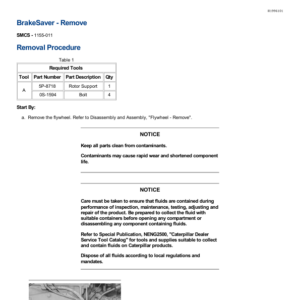 Caterpillar CAT 3406E Truck Engine Service Repair Manual (5EK00001 and up) - Image 3