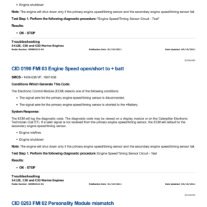 Caterpillar CAT 3412E Marine Engine Service Repair Manual (9KS00001 and up) - Image 4