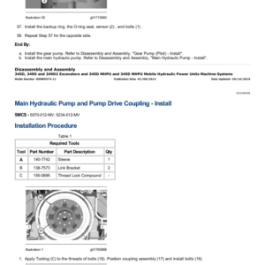 Caterpillar CAT 349D2 L Excavator Service Repair Manual (YAE00001 and up) - Image 5