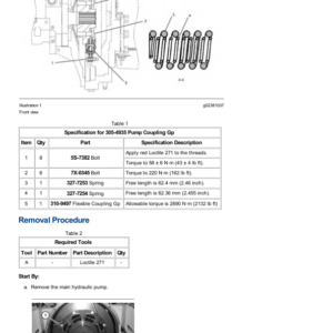 Caterpillar CAT 349F, 349F L Excavator Service Repair Manual (BZ200001 and up) - Image 4