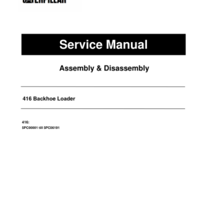 Caterpillar CAT 416 Backhoe Loader Service Repair Manual (5PC00001 till 06191) - Image 1