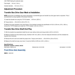 Caterpillar CAT 426 Backhoe Loader Service Repair Manual (7BC00001 till 01877) - Image 3