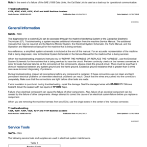 Caterpillar CAT 432F Backhoe Loader Service Repair Manual (LNR00001 and up) - Image 4