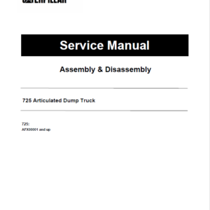 Caterpillar CAT 725 Articulated Dump Truck Service Repair Manual (AFX00001 and up) - Image 1