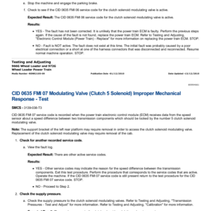 Caterpillar CAT 966G Wheel Loader Service Repair Manual (8XW00347 and up) - Image 5