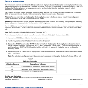 Caterpillar CAT 966H Wheel Loader Service Repair Manual (BS600001 and up) - Image 5