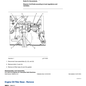 Caterpillar CAT C11 Engine Service Repair Manual (HRA00001 and up) - Image 3