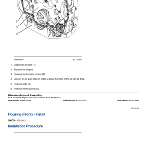 Caterpillar CAT C11 Engine Service Repair Manual (HRA00001 and up) - Image 4