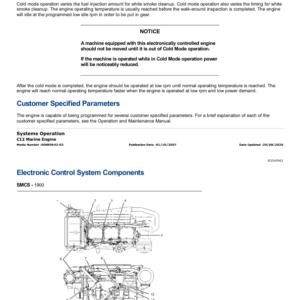 Caterpillar CAT C12 Marine Engine Service Repair Manual (NFL00001 and up) - Image 5