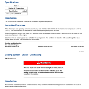 Caterpillar CAT C13 Engine Service Repair Manual (JR900001 and up) - Image 5