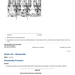 Caterpillar CAT C27 Engine Service Repair Manual (WJC00001 and up) - Image 2