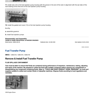 Caterpillar CAT D35C Articulated Dump Truck Service Repair Manual (2GD00001 till 00124) - Image 6